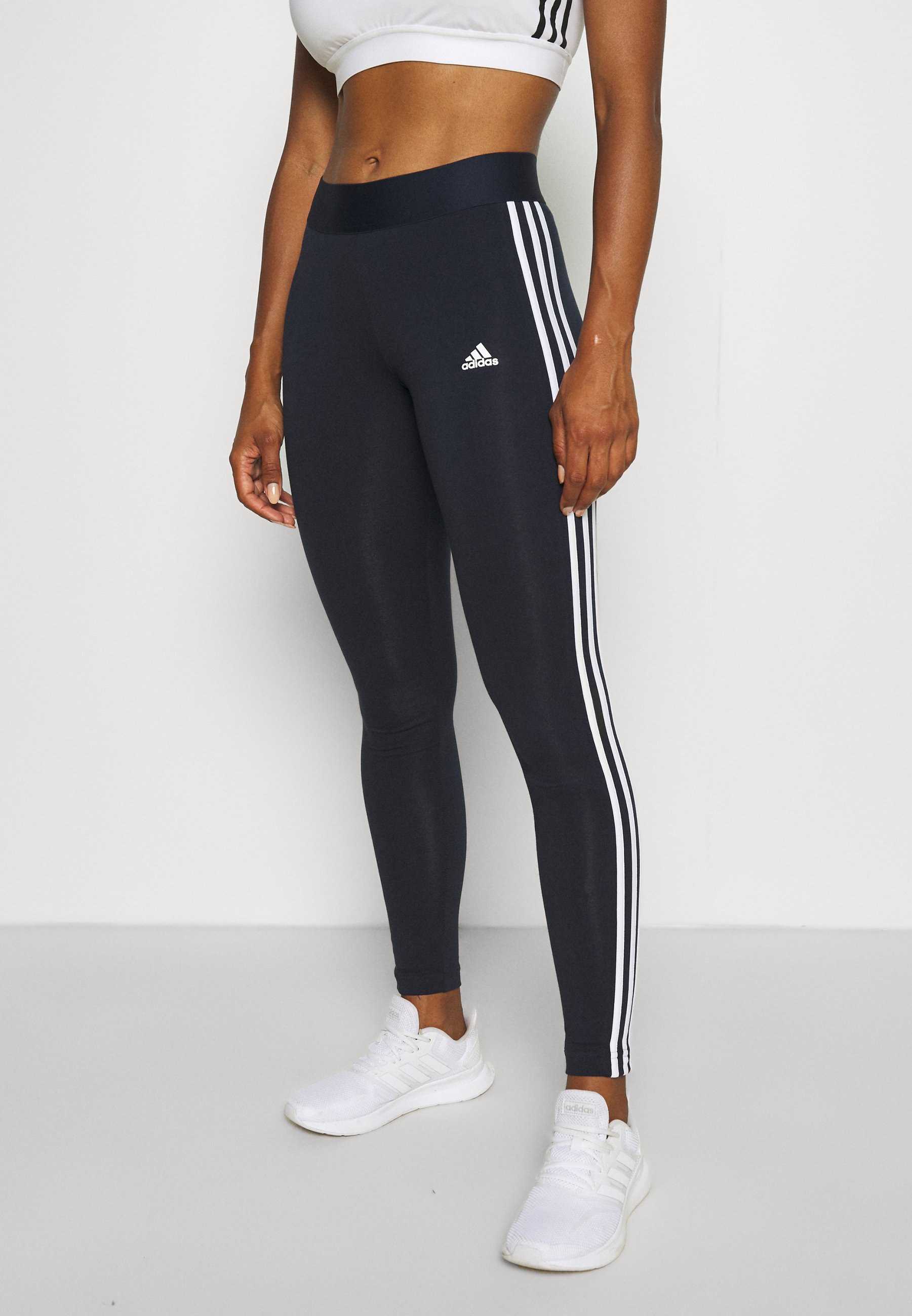 Goedkeuring raket Gedeeltelijk adidas Sportswear Legging - legend ink/white/donkerblauw - Zalando.nl