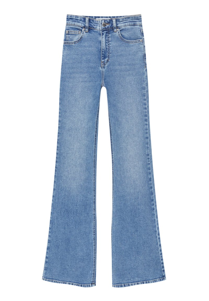 PULL&BEAR Flared Jeans blauw denim/bluedenim