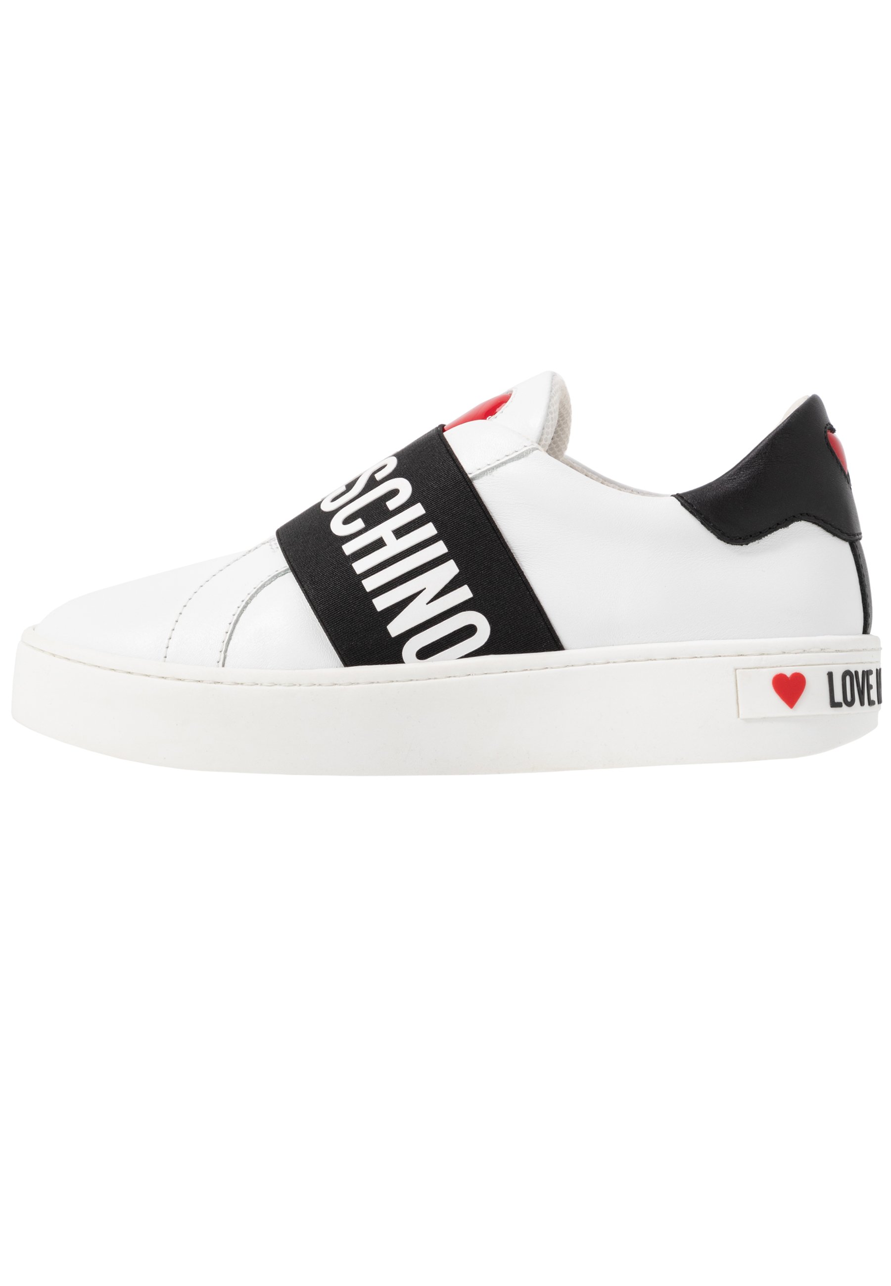 Love Moschino Scarpe senza lacci - white/black/bianco - Zalando.it