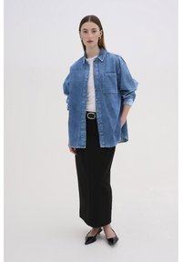 My Essential Wardrobe MALO - Cappotto corto - medium blue vintage wash