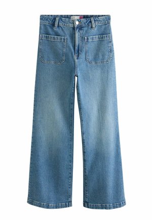 Next, TALL FIT - PATCH POCKET FLARE JEANS - Flared Jeans - mid blue