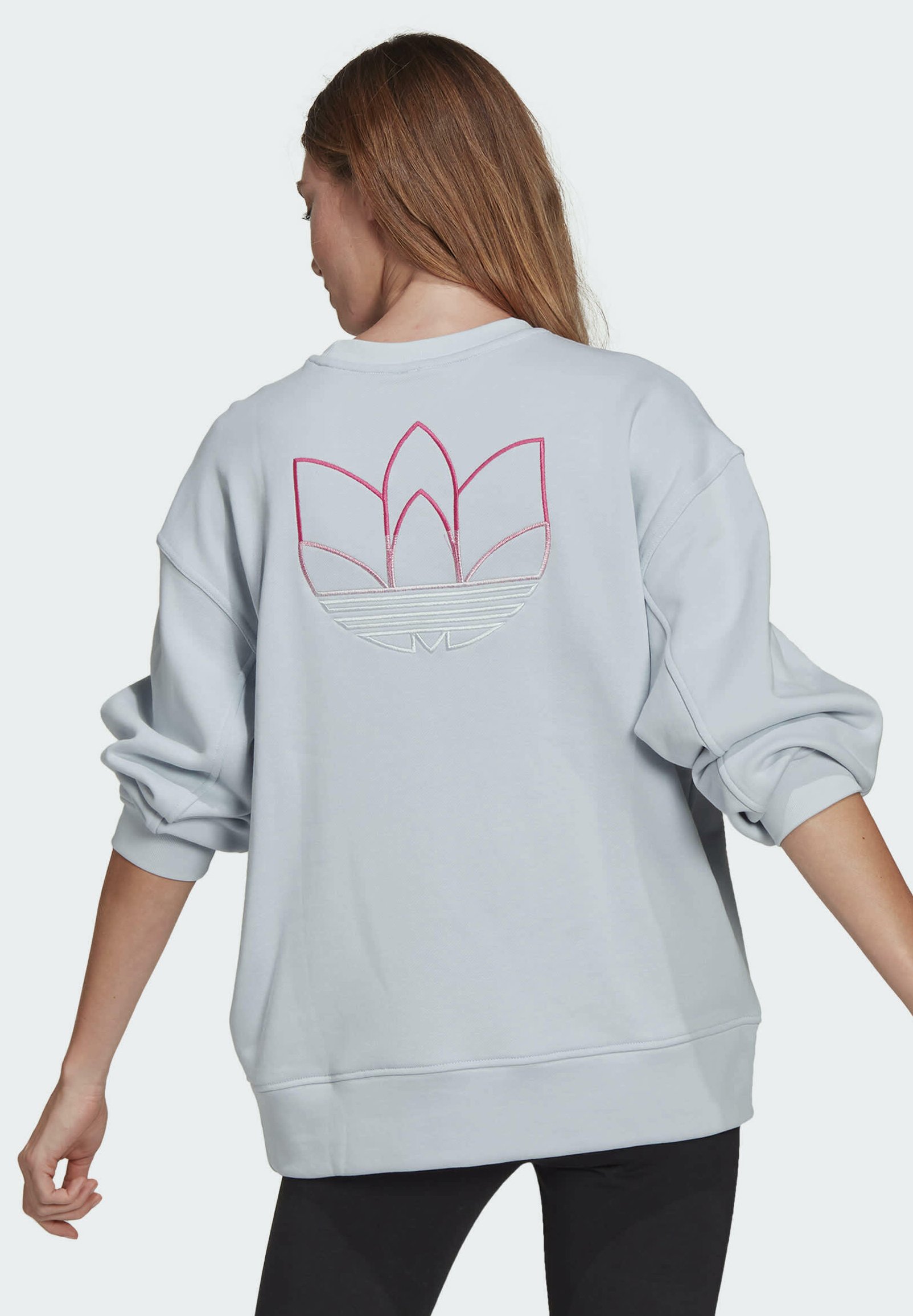 adidas originals adicolor trefoil oversized sweatshirt