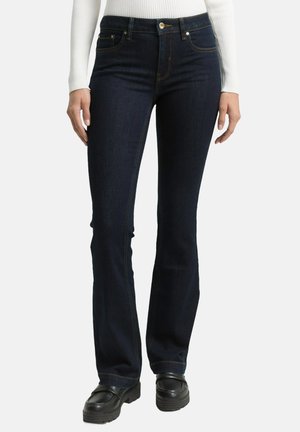 LEELA - Vaqueros bootcut - clean rinsed blue denim