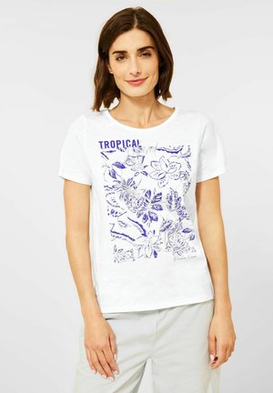 Print T-shirt - weiß