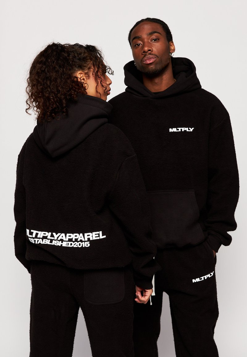 Multiply Apparel BRUSHED Hoodie black/zwart Zalando.be