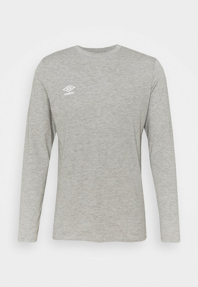 SMALL LOGO TEE - Long sleeved top - grey marl