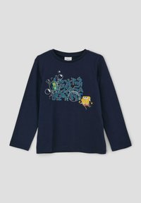 s.Oliver MIT SPONGEBOB SCHWAMMKOPF-MOTIV - Langarmshirt - navy