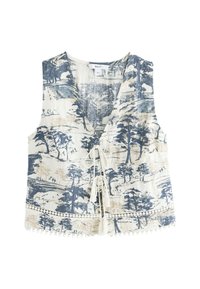 Next - REGULAR FIT FRONT SLEEVELESS  - Bluse - palm print Thumbnail-Bild 1