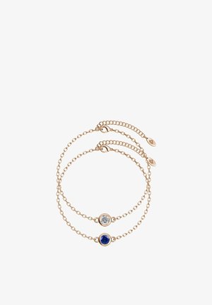 MYC Paris 2 PACK - Armband - or rosé cristal bleu