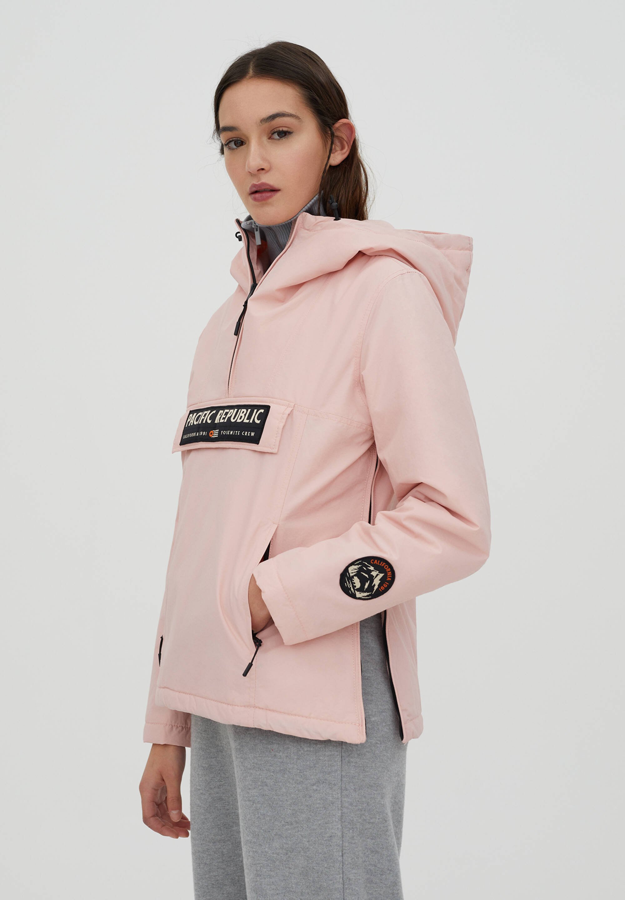 pull and bear pink coat