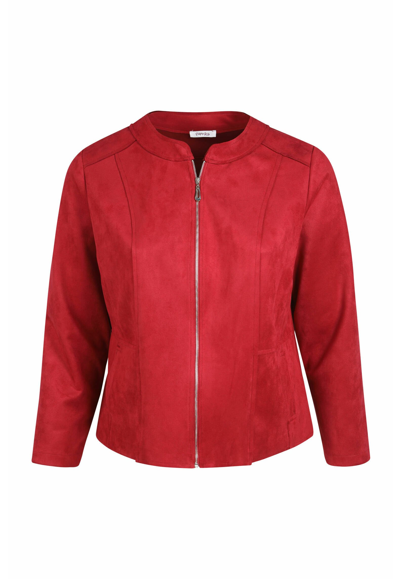 Paprika Imitatieleren jas - raspberry/donkerroze - Zalando.nl