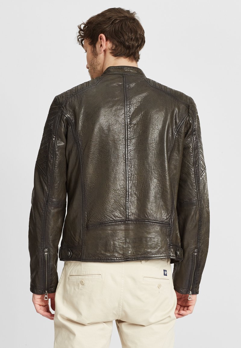 Herren Leichte Jacken | Gipsy GMDAMION Lederjacke dark olive/oliv - WU77674 Herren Leichte Jacken | Gipsy GMDAMION Lederjacke dark olive/oliv - WU77674
