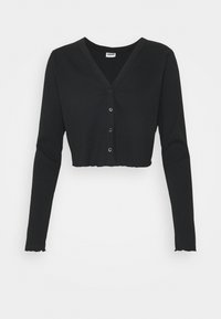 DRAKEY L/S CROPPED BG - Strickjacke - black