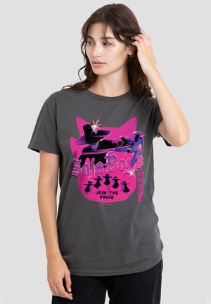 NETFLIX, KPOP DEMON HUNTERS SAJA BOYS JINU SILHOUETTE - Print T-shirt - anthracite