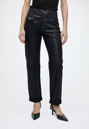 Mos Mosh, MMAYMEN COATED PANT - Jean coupe décontractée - black