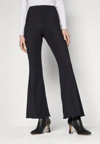 Even&Odd - FLARED OTOMANN  - Leggings - Trousers - black Thumbnail Image 1