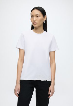 KARL LAGERFELD, SIGNATURE HEM - Βασικό μπλουζάκι - white