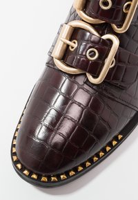 Topshop Bottines de cowboy / motard - dark red
