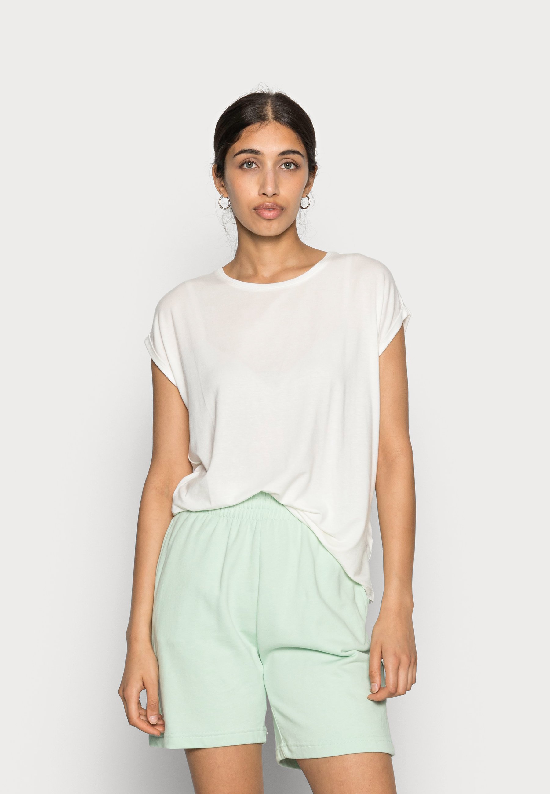 ONLY Onlmoster Canotta Da Donna Con Scritta Jrs Noos – Top Estivo Girocollo, Senza Maniche, Elastico In Vita