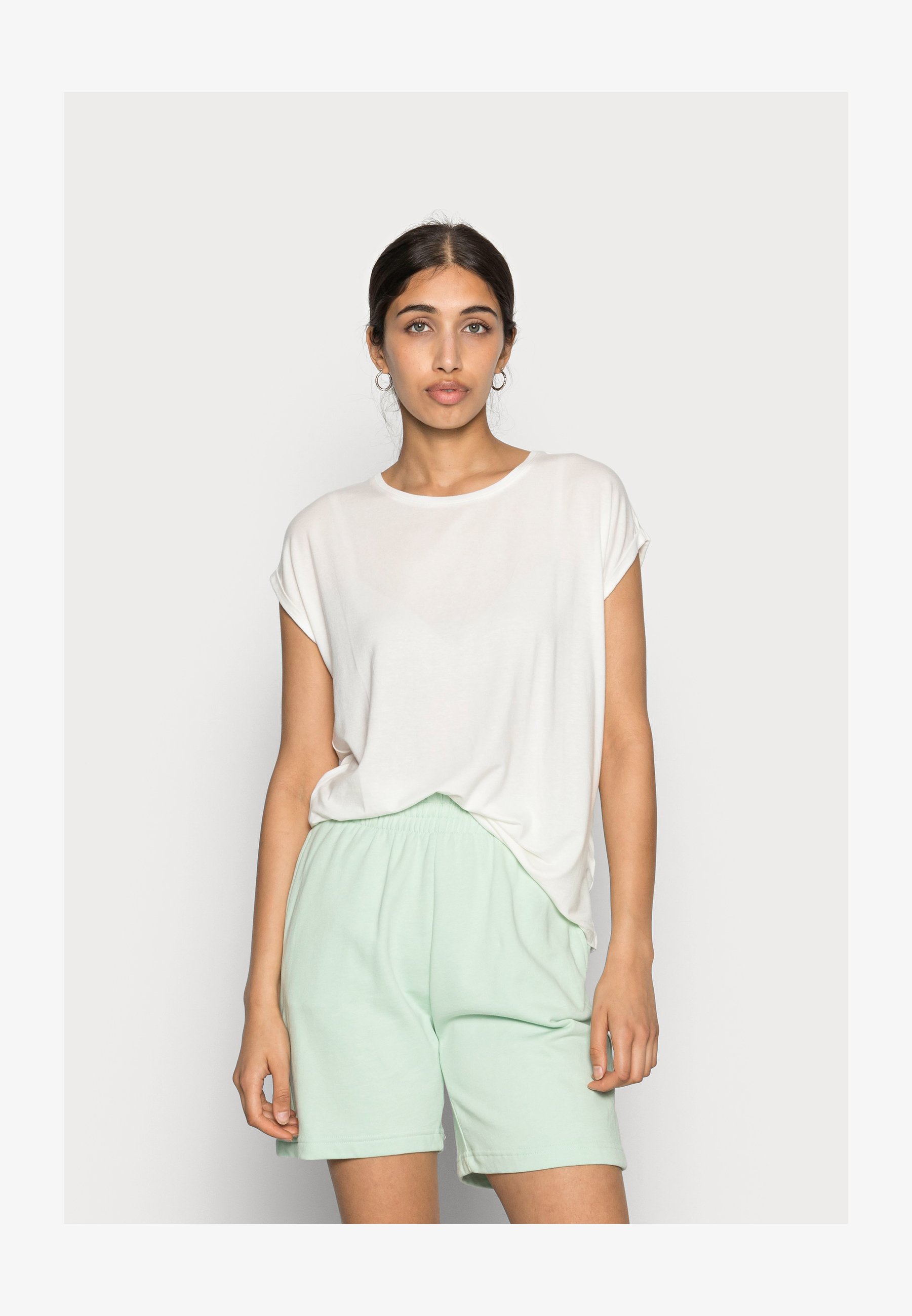 ONLY Onlmoster Canotta Da Donna Con Scritta Jrs Noos – Top Estivo Girocollo, Senza Maniche, Elastico In Vita
