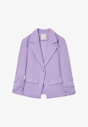 Calliope MONOPETTO MANICHE ARRICCIATE - Blazer - lilla brillante