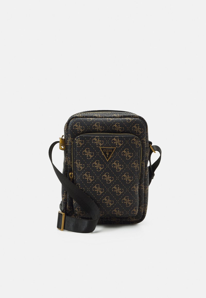 Guess VEZZOLA XBODY DOUBLE UNISEX - Borsa a tracolla - brown/ochre