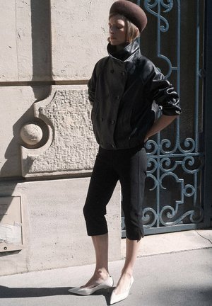 Mango, ADULT - Lederjacke - black