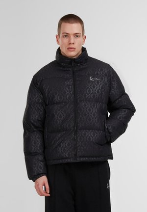 AOP SIGNATURE PUFFER - Winterjacke - black