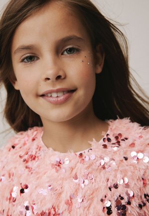 Next REGULAR FIT SET  - Áčková sukně - pink fluffy sequin