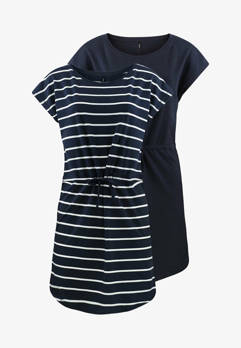 ONLY S/S 2 PACK - Robe en jersey - night sky primo stripe