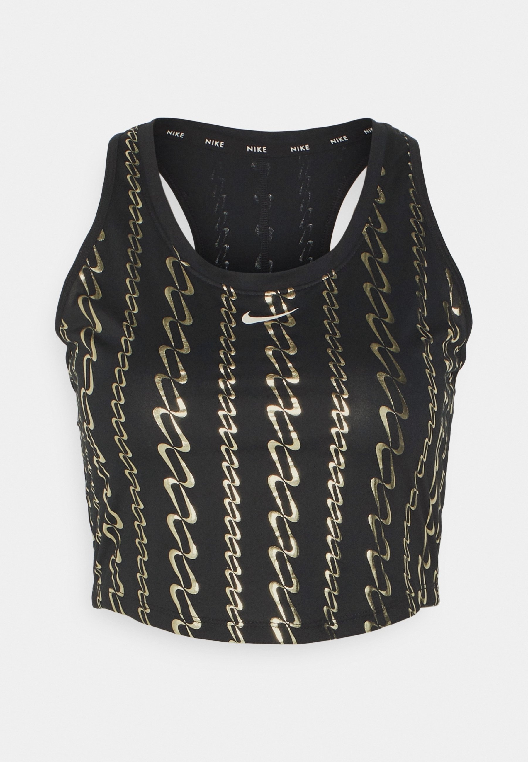 gold nike crop top
