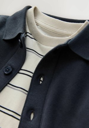 Next REGULAR FIT - SET 3 PEICE . - Tracksuit bottoms - navy blue and tan