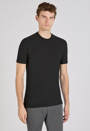 SLIM FIT ICECOTTON - ZANONE - T-shirt basique - dark black