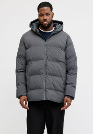 Jack & Jones Puffer Plus Size Puffer - Χειμωνιάτικο μπουφάν - asphalt