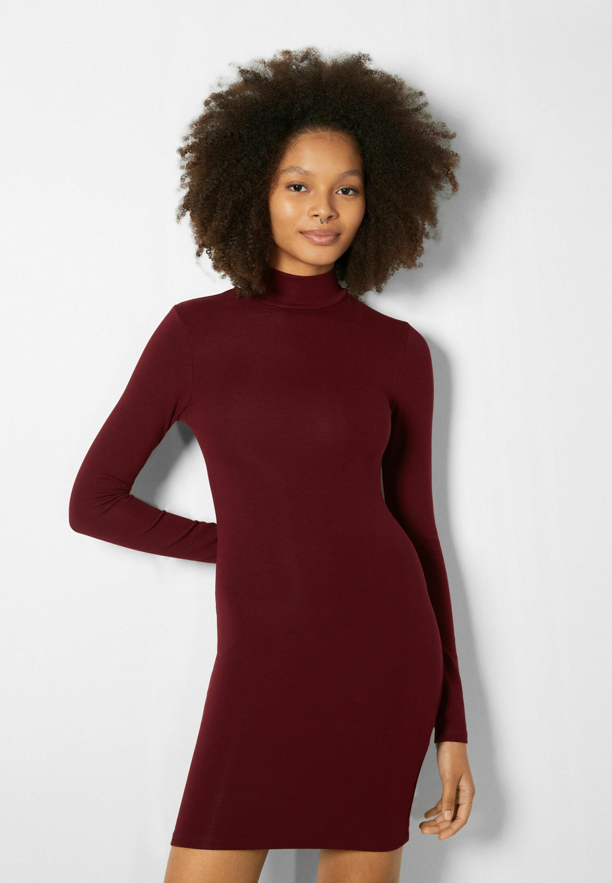 Bershka LONG SLEEVE - Shift dress 