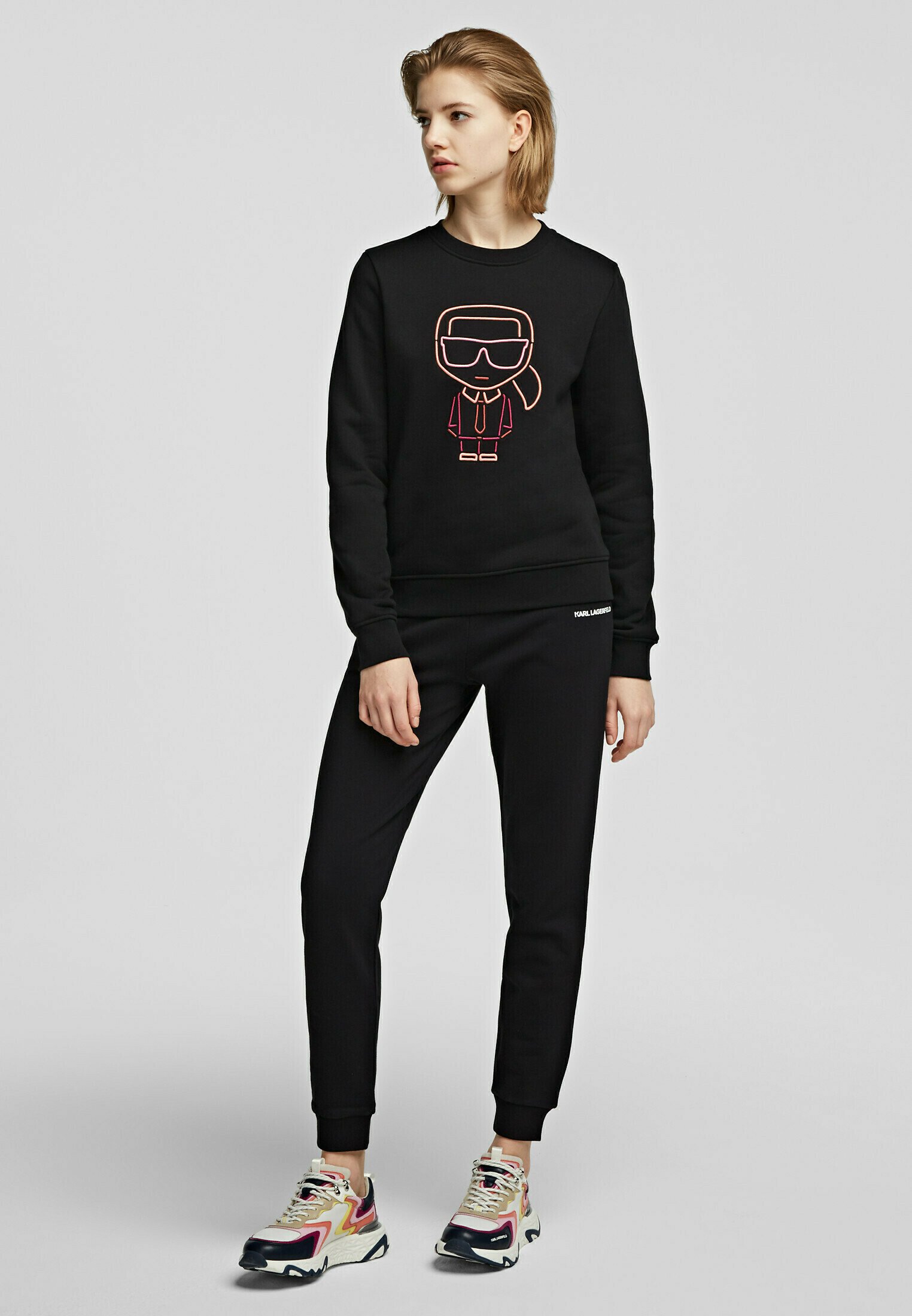 KARL LAGERFELD IKONIK - Tracksuit bottoms - black - Zalando.de