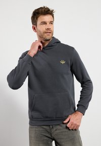 Pier One Mikina s kapucí - dark grey