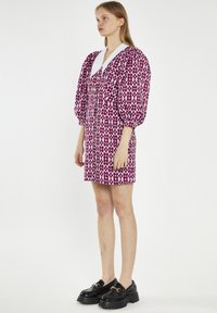 Glamorous COLLARED MINI - Abito a camicia - magenta flower brocade