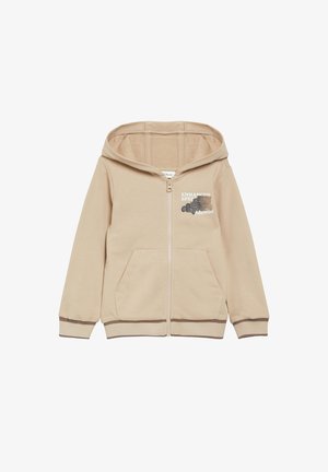 s.Oliver, SWEATSHIRT JACKE - Zip-up sweatshirt - sandfarben