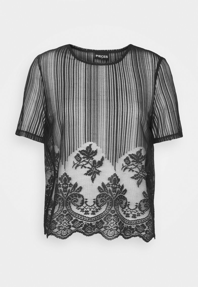 Pieces T-shirt print zwart