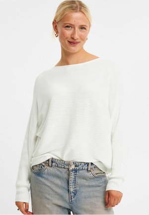 Kappahl RIBBSTICKAD TRÖJA - Jumper - off-white