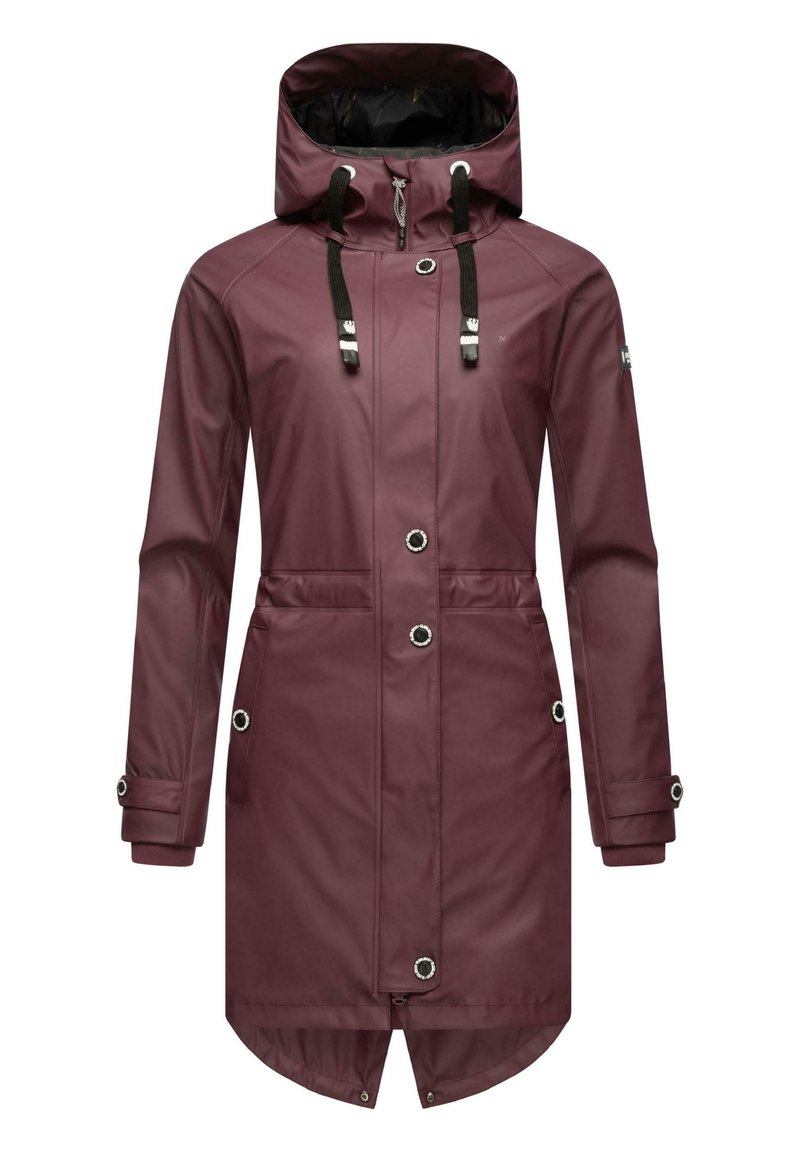 Navahoo - RAINY FLOWER - Parka - dark red melange, Palielināt