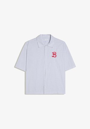 Bershka, EMBROIDERED SHORT SLEEVE - SHIRT - Hemd - white