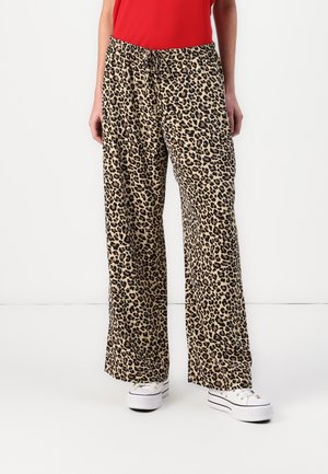 Drapey Wide Leg Pull-On Pant - Pantaloni - dark brown