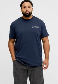 Jack & Jones PLUS SIZE  - T-shirts print - sky captain