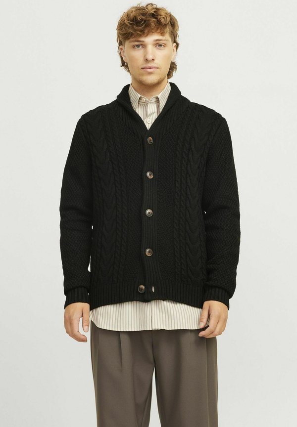 CRAIG SHAWL NECK - Strickjacke