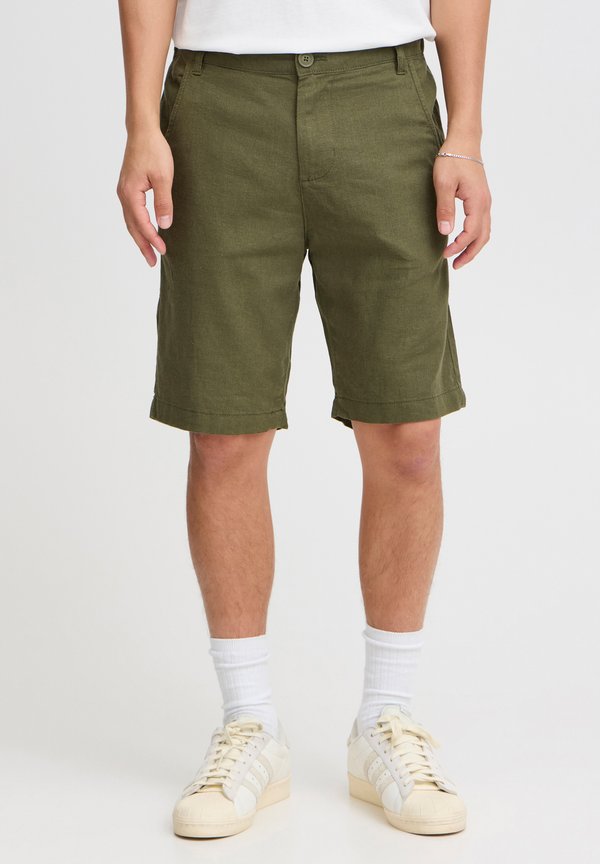 BHSHORTS LINEN MIX - Shorts - forest night