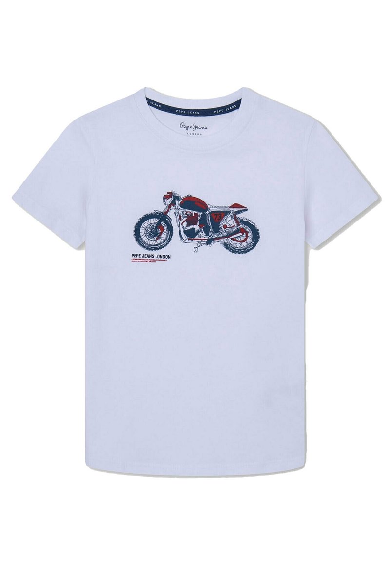 Pepe Jeans TANNER - Triko s potiskem - white