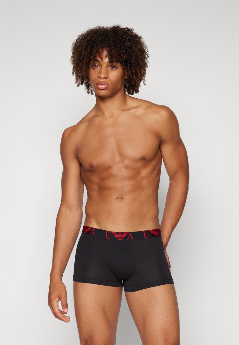 Emporio Armani TRUNK 3 PACK  - Uske bokserice - black