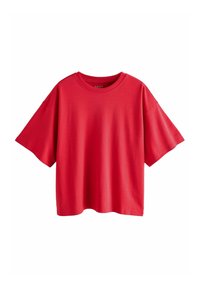 RELAXED FIT CREW NECK - Trükipildiga T-särk - red